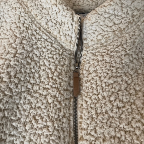 Time And True XL 16-18 Fluffy Off-White Thick Jacket 1x Plus Woman’s Sherpa - Picture 2 of 4